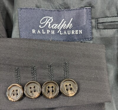 Wool Black POLO Lauren Ralph 42S 42S Jacket Tailored BLACK LAUREN RALPH ジャケット・アウター Blazer 3 Men Coat Sport Jacket ジャケット・アウター