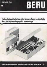 Beru radio interference suppression kits, orig. 1970s Brochure