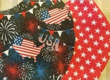 Reversible Adult USA and stars mask