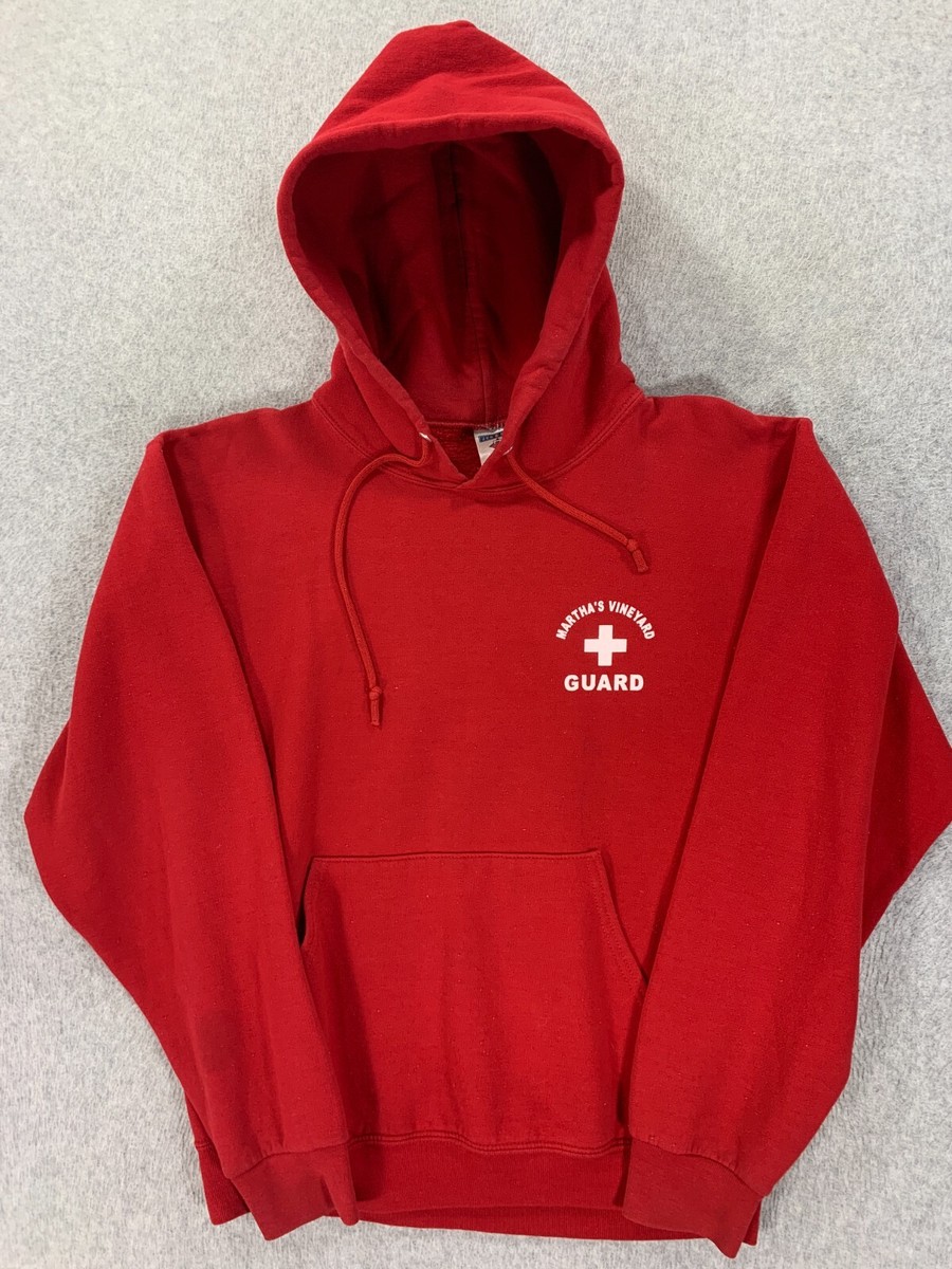 Life Guard Costume Women Vintage LIFEGUARD Hooded Sweatshirt
