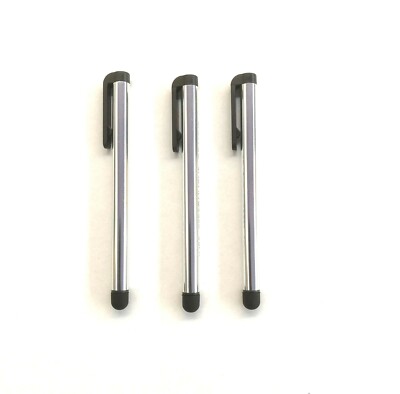 3 x ALU Touch Pen Stylus Eingabestift SILBER plus 3 x KULI Kork