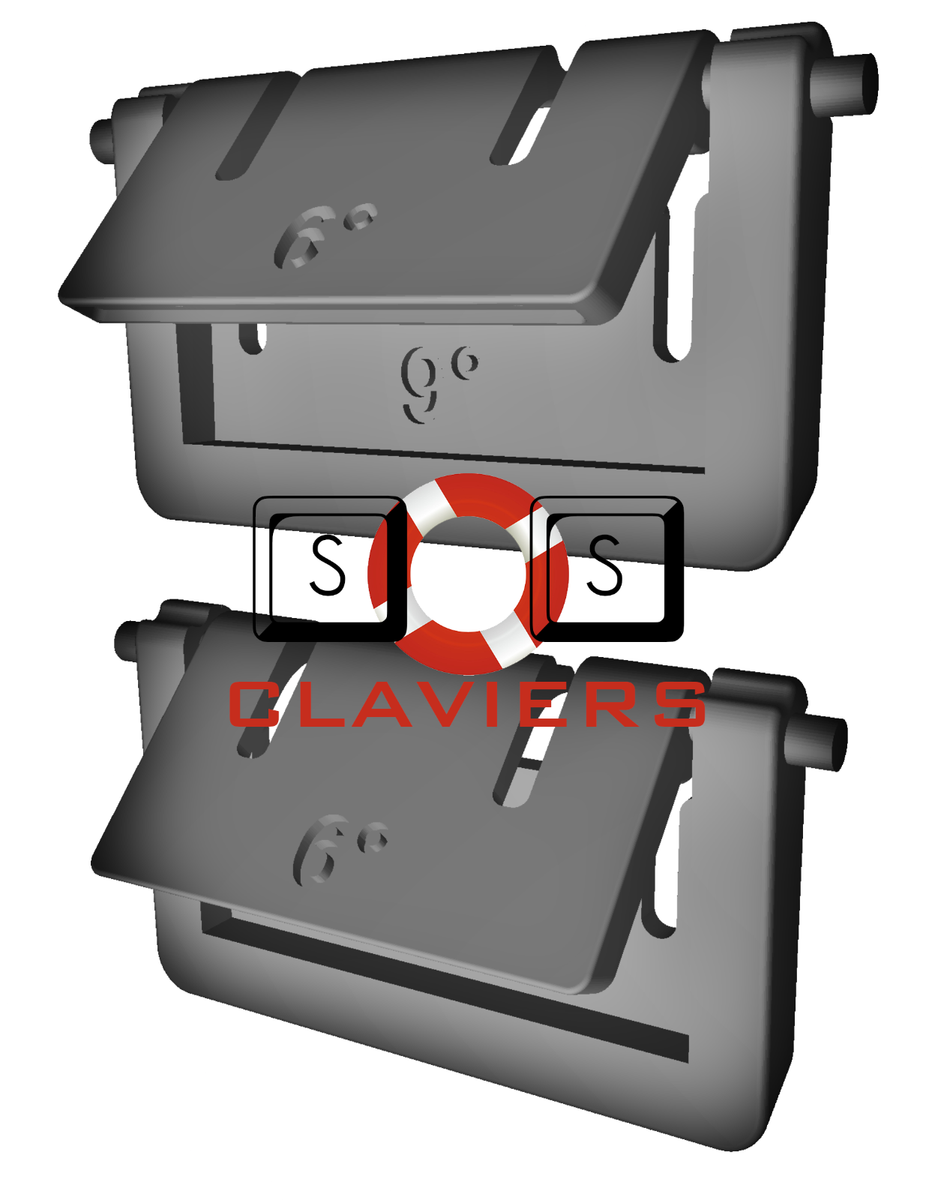 Jeu De Pieds De Rechange (inclinaison) Pour Clavier Razer Tarantula - Modèle RZ03-0007 - Neuf, Fabriqué En France