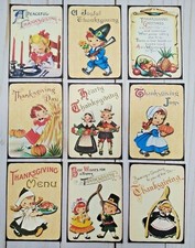 9 Retro StyleThanksgiving Handmade Pocket Letter Cards Scrapbooks Crafts