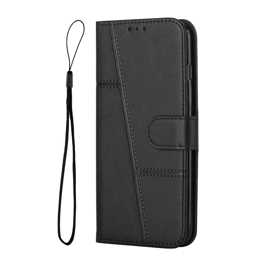 Premium Leather Flip Wallet Shockproof Case for iPhone 15 Pro Max 14 13 XR 7 with Full Protection