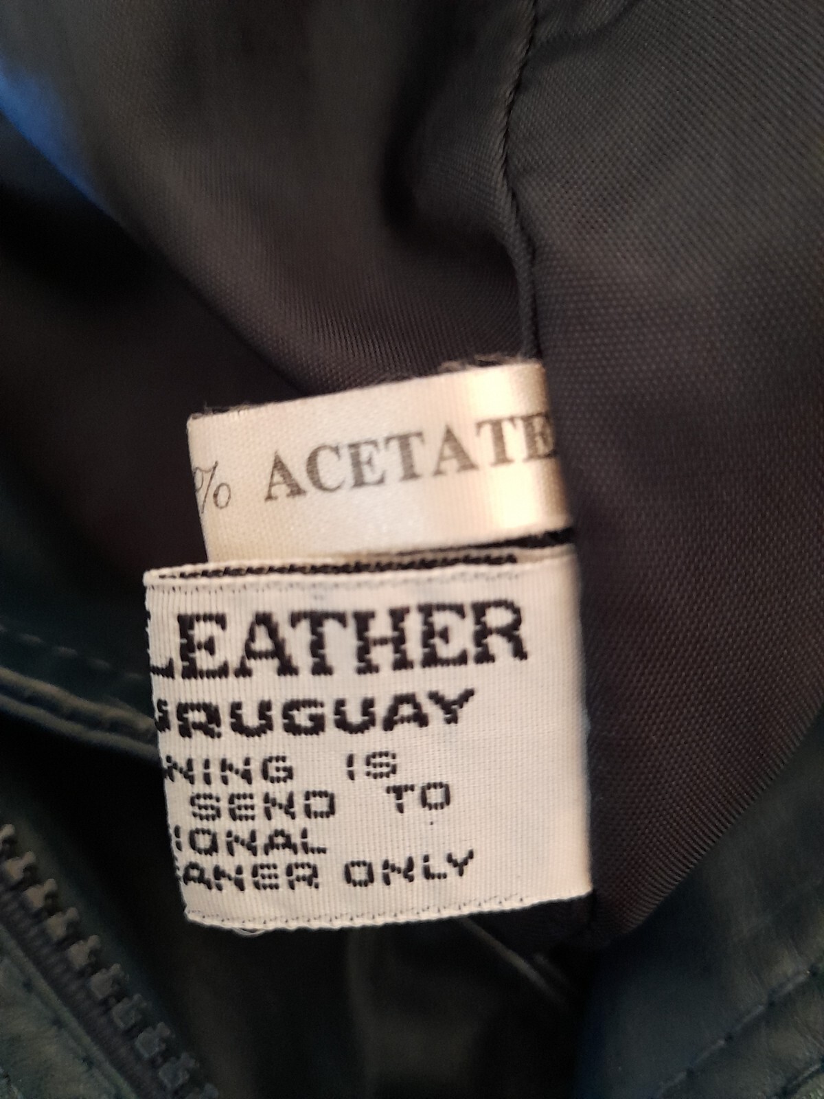 Lakeland Fine Leather jacket 42 Chest XL Retro 80s Green Leather Bomber