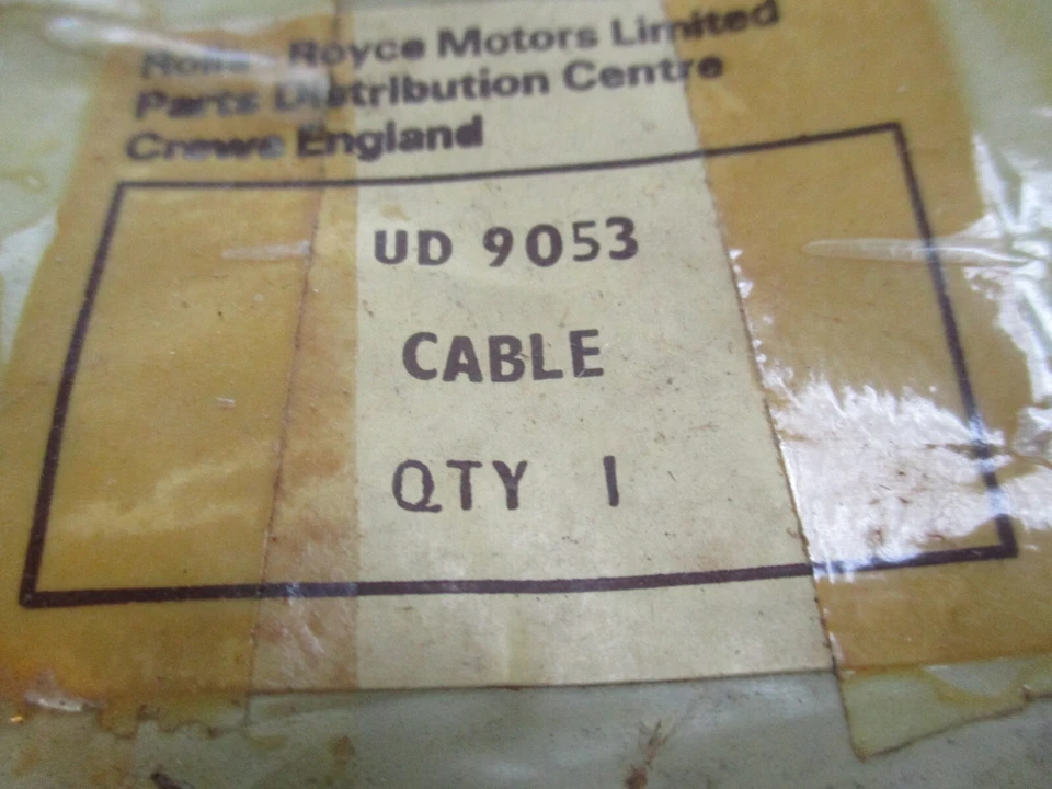 Кабель спидометра Rolls Royce Silver Cloud, Bentley S UD9053 новый из старых запасов - Изображение 2 из 4