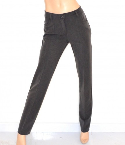 Pantalone nero donna classico dritto elasticizzato taglio sartoriale брюки  20 | eBay