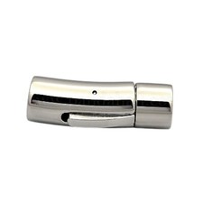 Stainless Steel Bayonet Snap in clasp 8mm hole 30X9.mm Column tube shape