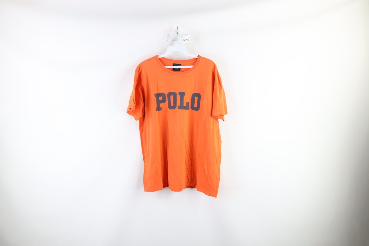 Vtg 90s Polo Sport Ralph Lauren Mens Medium Faded Spell Out