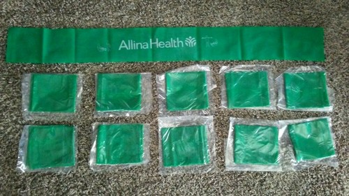 (10) Low Powder Exercise Band, Green 36" Long Lot (((FREE SHIPPING))) - 第 1/3 張圖片