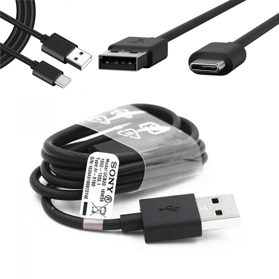 Official Sony 12W Charger UCH12 Qualcomm Quick UK Mains Plug UCB20 USB C Cable - Image 4 of 4
