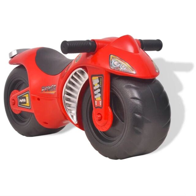 Laufrad Motorrad Rutscher Kinderfahrzeug Kindermotorrad Kunststoff Rot