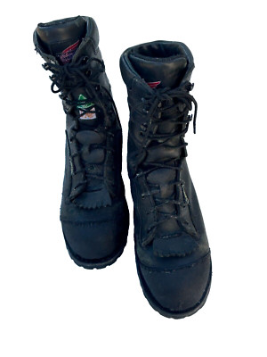 Red Wing Shoes Men's Size 11 D Black Leather work Boots 3527 Steel