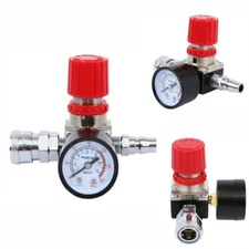 1/4" Regulator Air Pressure For Air Compressor System Pressure Gauge 175PSI