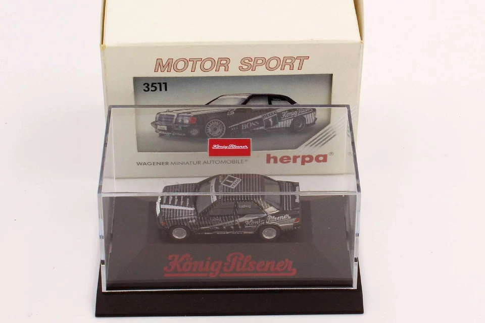 1:87 Mercedes-Benz 190E 2.3-16 DTM 1989 AMG Nr.1 Клаус Людвиг Кениг-Пилсенер красный - Изображение 3 из 4