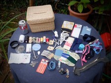 Sewing Basket With A Large Selection of Sewing Items - Great Starter Sewing Kit