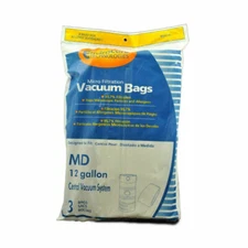 12 GALLON CENTRAL VACUUM SYSTEM BAGS, Fits For EnviroCare Vacuum Paper Bags