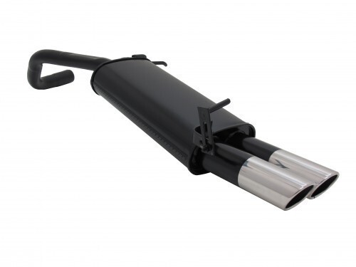 Novus EndschalldäMpfer 2X76Mm Sr-Design Stahl FüR VW Polo 5 V-9N/9N3 +Abe-image