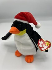 Ty Beanie Baby - Zero the Christmas Penguin with tag errors