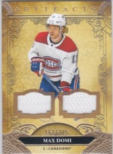 20/21 ARTIFACTS..MAX DOMI..GOLD MATERIALS../175..# 27..CANADIENS..COMBINED SHIP