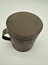 Vintage Snow King Baking Powder Tin Container