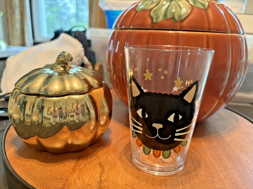 Pottery Barn Halloween Holiday party black cat dinner party kids SET 12 gift - Image 3 of 4
