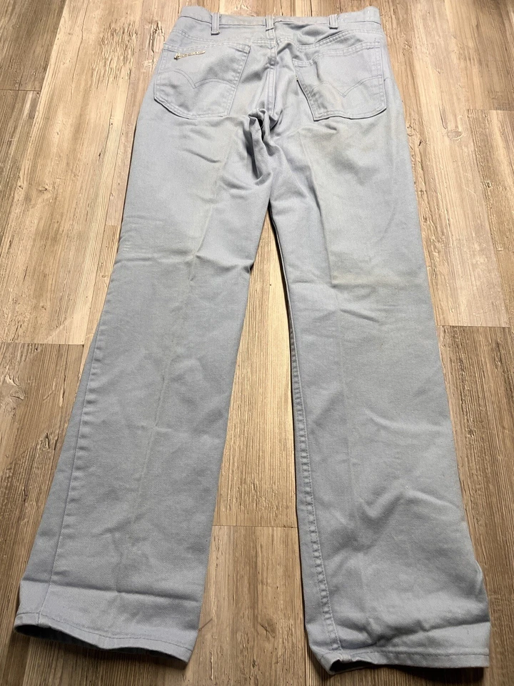 Jeans Levis 519 vintage años 70 80 garra cremallera lavado claro talla 33x32 lengüeta blanca denim Foto 2 de 4