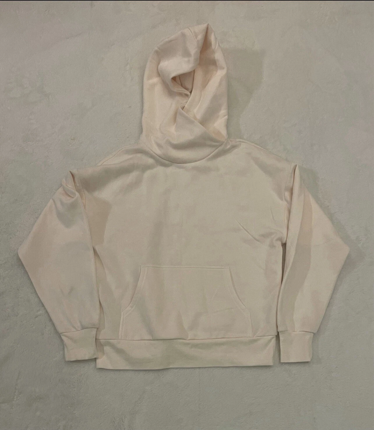 OFF WHITE Felpa con cappuccio pullover DSG Everyday crema nuova con etichetta taglia XS