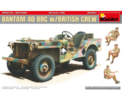 MiniArt 550035324 1:35 Britisch Bantam 40 BRC m. Jeep (3) SE Figuren Besatzung