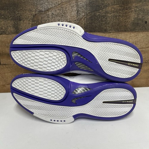 Nike Air Zoom Huarache 2K4 White Court Purple - Men’s Size 12 - 511425-115 Kobe - Picture 6 of 7