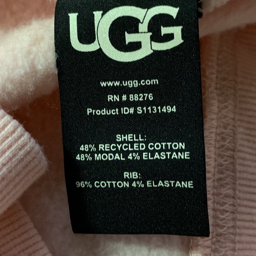 UGG TENLEY COL ROND FEMME PETITES MANCHES DOLMAN EXTENSIBLES EN COTON DOUX ROSE - Photo 11/14
