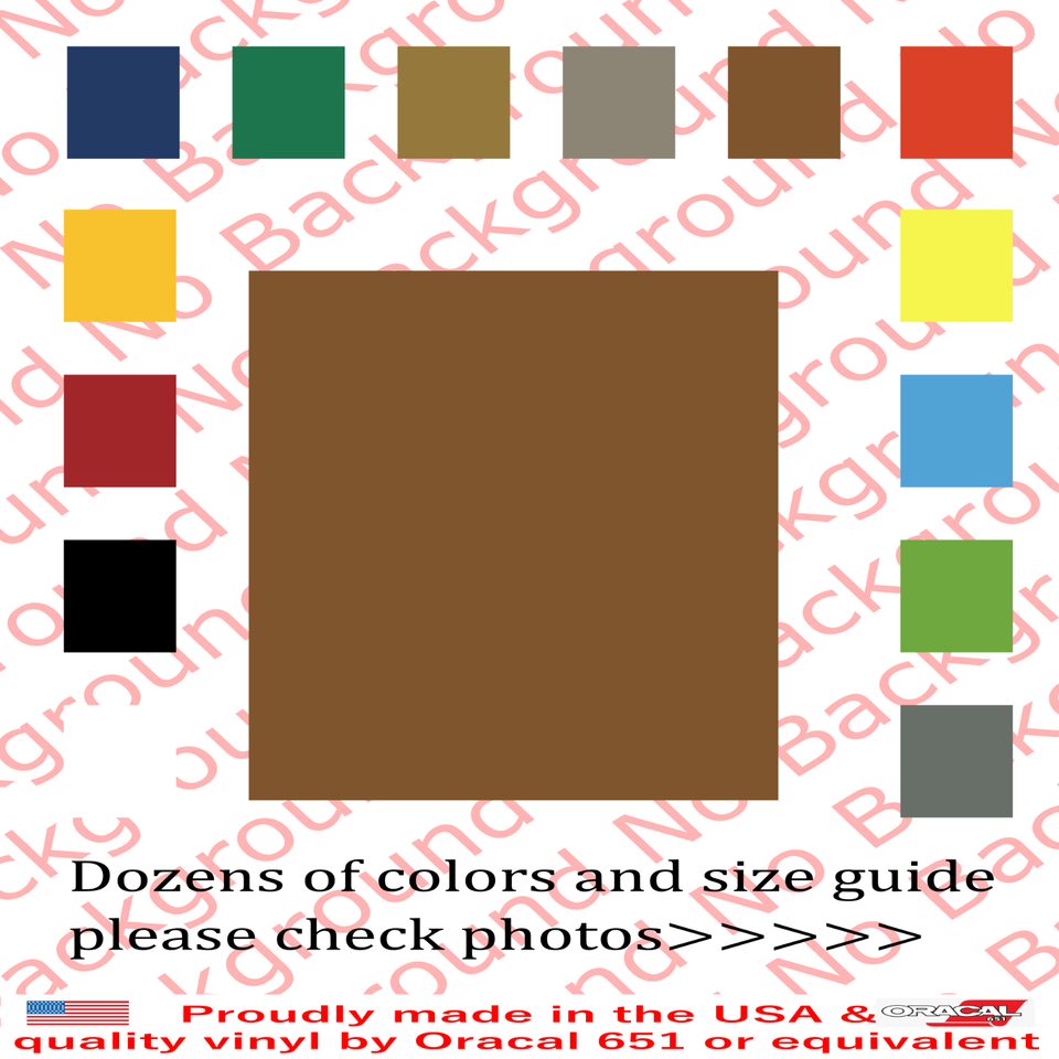 Square Shape Vinyl Decal Die Cut Sticker for Background Car Fender