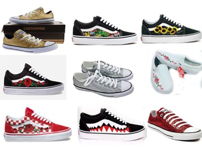 vans and converse shoes