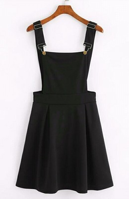 short pinafore dress