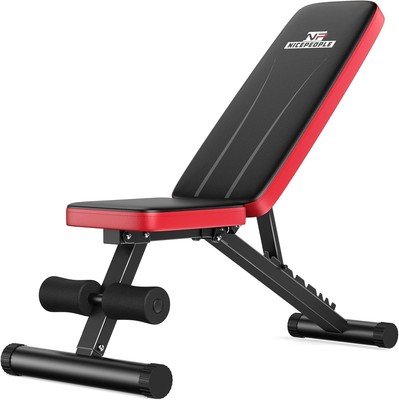 Premium Foldable Workout Bench - 660 lbs Capacity with Durable Padding Comfort
