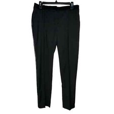 Mango MNG Suit Women’s Black Trousers Size 6 Pleated Dress Pants