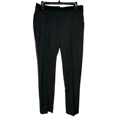 Mango MNG Suit Women’s Black Trousers Size Pleated Dress Pants
