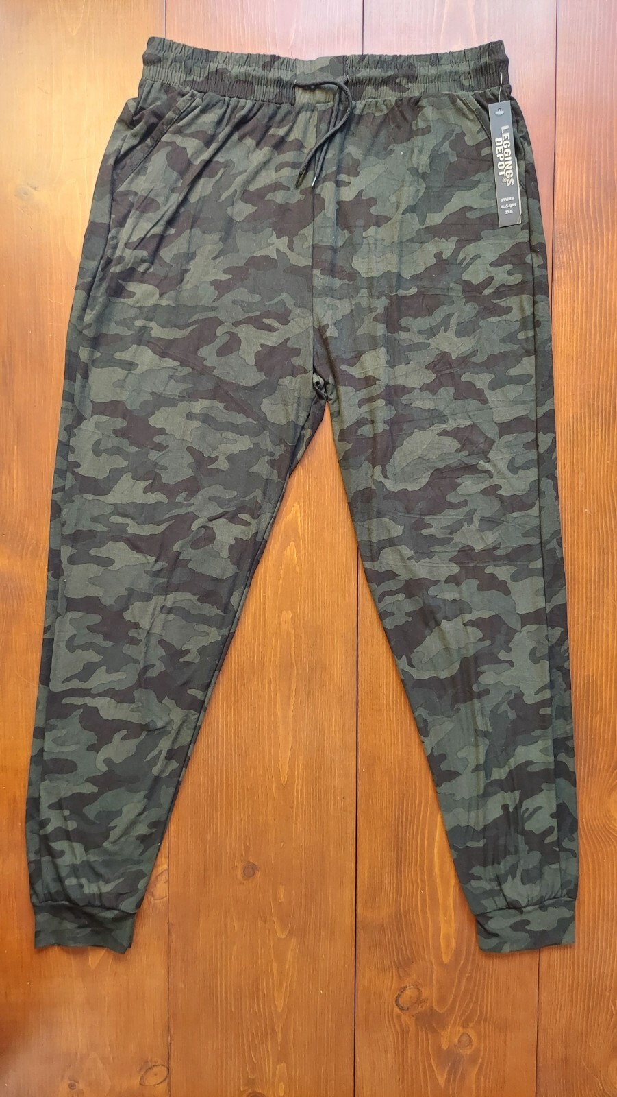 Leggings Depot 2XL Green Camo Pants-image