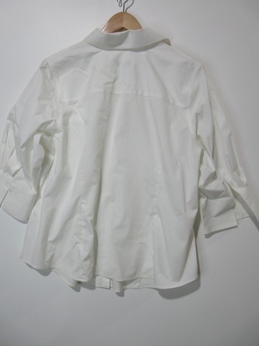 Sz 20W Petite Talbots Wrinkle Free Cotton Shirts White & Navy Red Polka Dots Lot - Picture 6 of 24