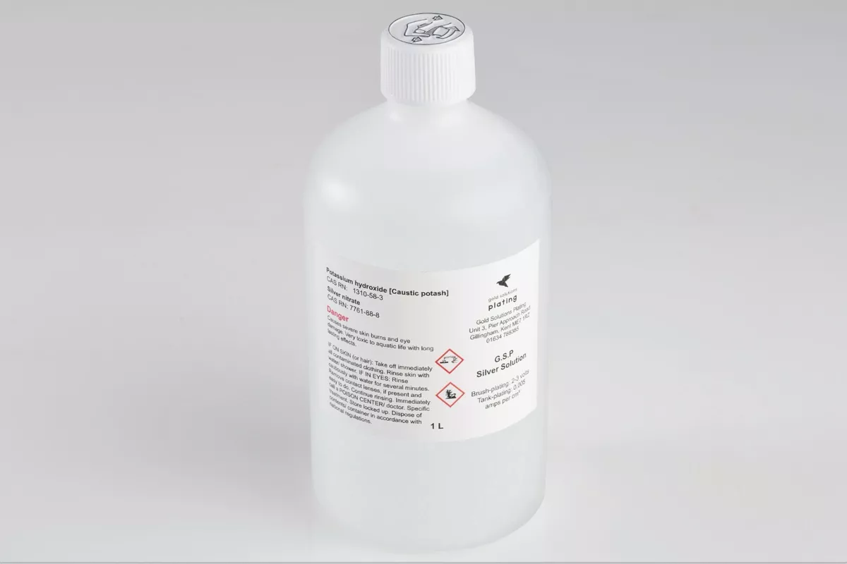 Silver Plating Solution 250ml Brush Plating Silver