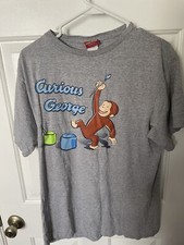 Vintage Curious George T Shirt One Size Fits Like A Large