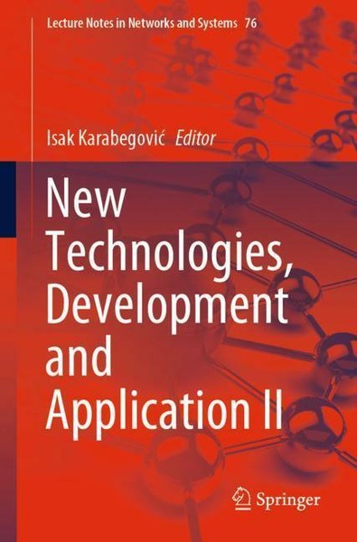 New Technologies, Development And Application Ii | Buch | 9783030180713-image