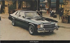 1979 Skylark Classic Car Parked Cute Family Hugging  Chrome Vintage Post Card