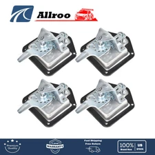 4* Trailer Door Latch Lock Stainless Steel Keys Camper RV Truck Toolbox T-Handle