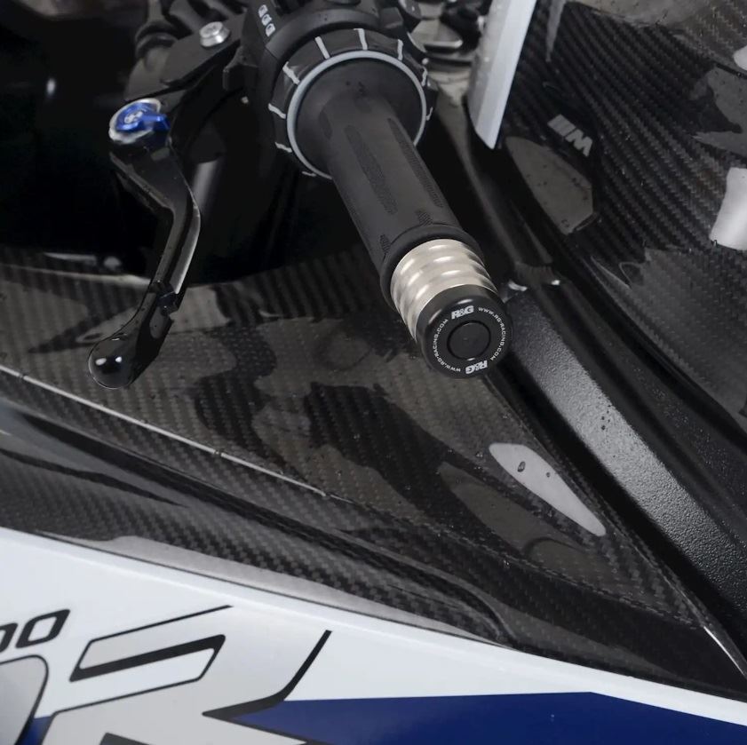 R&G Bar End Sliders Black Yamaha Tracer 9 GT 2021 - 2024
