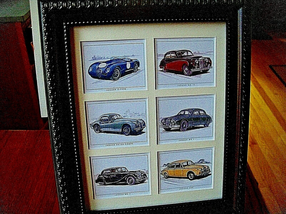 ROLLS ROYCE  - 6  REPRO TRADE CARDS IN A MAT  (FRAMED $47 -UNFRAMED  $24  EACH - Image 4 of 4