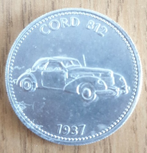 Shell 1937 Cord 812 Token Historic Cars Collection Collectable Coin ...