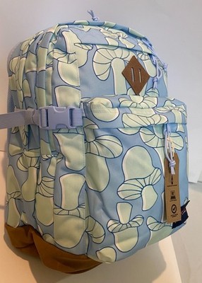 NEW JanSport Suede Campus Backpack - Mushroom Melancholy Blue (17'' x 12'' x 7'')