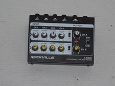 ROCKVILLE 8 CHANNEL LINE MIC MIXER LINE 8 TES...