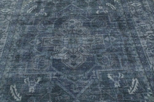 Blue Hand-made Oushak Indian Area Rug Medallion Oriental Carpet 5x8 - Picture 5 of 14